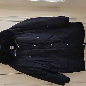 The Gap Winter Fur Lined Parka Black XL